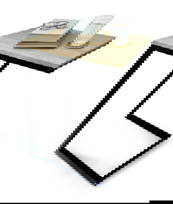 Inde Soporte Auxiliar Sofá Madera-Metal 40x30x60 cm (3 Unidades)