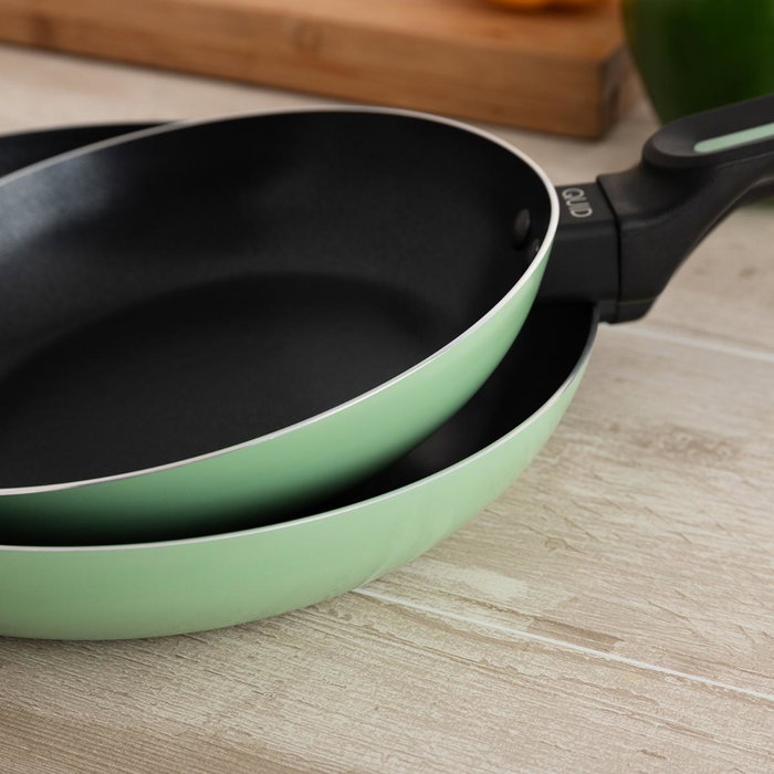 Quid Set de 2 Sartenes de Aluminio Prensado BOHO 20/24 cm Verde