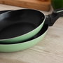 Quid Set de 2 Sartenes de Aluminio Prensado BOHO 20/24 cm Verde