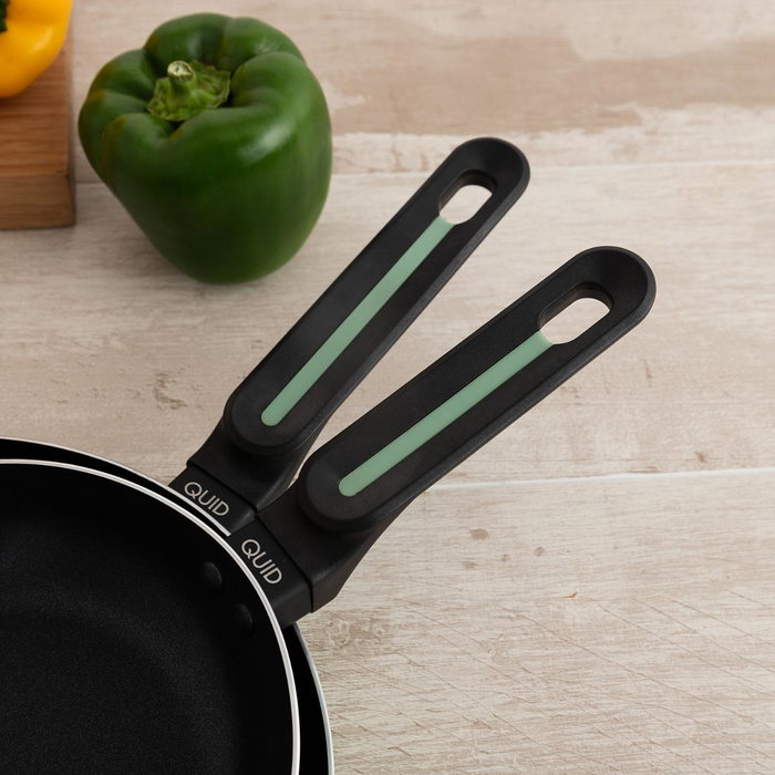 Quid Set de 2 Sartenes de Aluminio Prensado BOHO 20/24 cm Verde