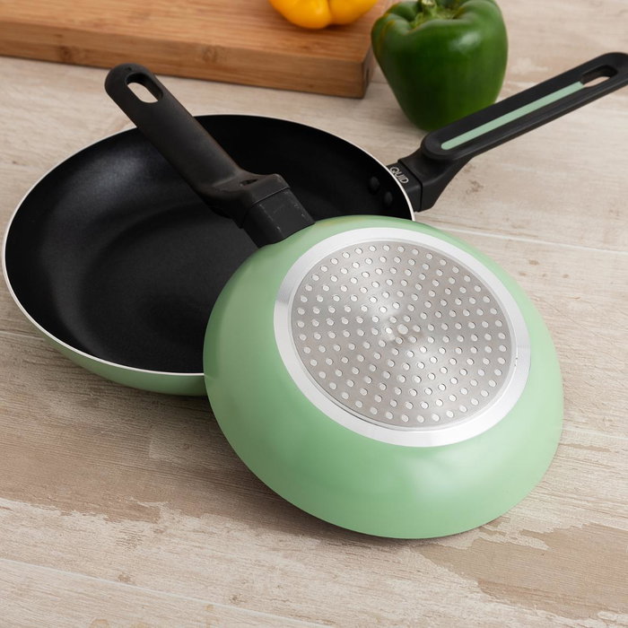 Quid Set de 2 Sartenes de Aluminio Prensado BOHO 20/24 cm Verde