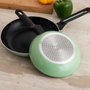 Quid Set de 2 Sartenes de Aluminio Prensado BOHO 20/24 cm Verde