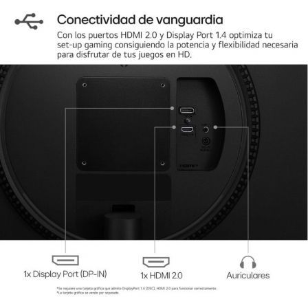 LG UltraGear 27GS60F-B 27" Full HD 180Hz IPS 1ms G-Sync FreeSync HDR10 Monitor Gaming