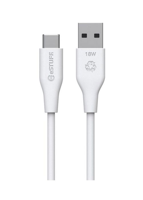 eSTUFF INFINITE Cable USB-C a USB-A Super Suave 2m - 100% Plástico Reciclado sin PVC