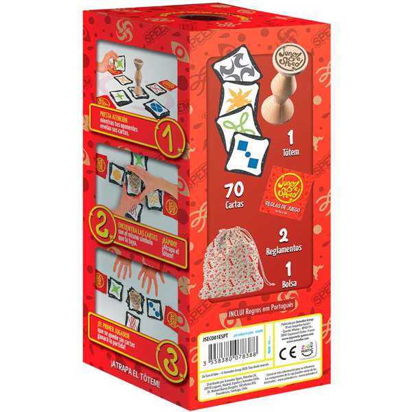 Asmodee Juego Jungle Speed - Juego de cartas para niños y adultos a partir de 7 años