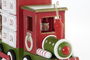 DKD Home Decor Calendario Adviento Navidad Tren Blanco Rojo 43 x 17 x 9.5 cm (2 Unidades)