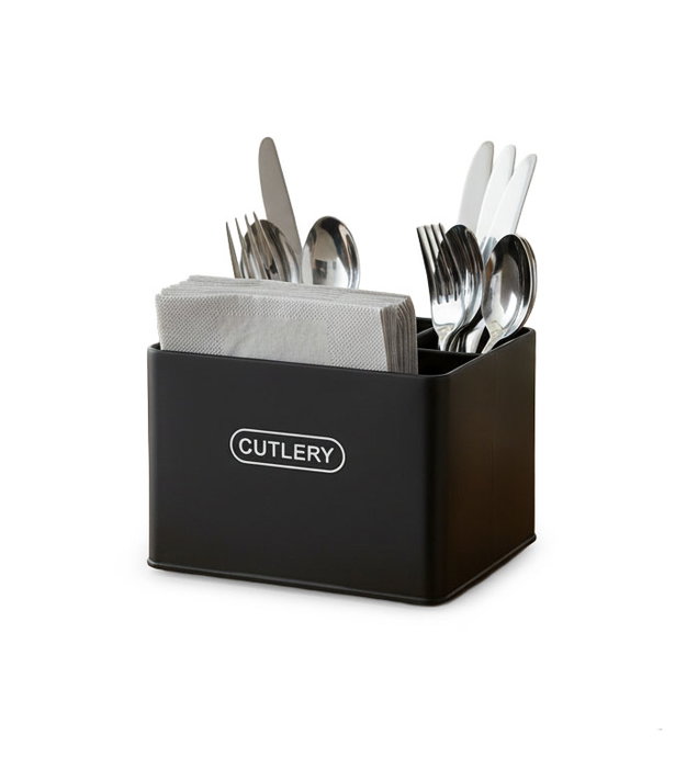 Inde Organizador de Cubiertos y Servilletas de Metal, Pack de 6 Unidades