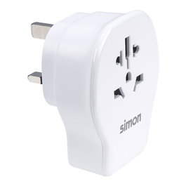 Simon Adaptador de viaje universal Reino Unido USB-A + 2 USB-C Carga rápida 20 W