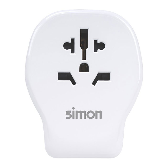Simon Adaptador de viaje universal Reino Unido USB-A + 2 USB-C Carga rápida 20 W Simon Adaptador de viaje universal Reino Unido USB-A + 2 USB-C Carga rápida 20 W