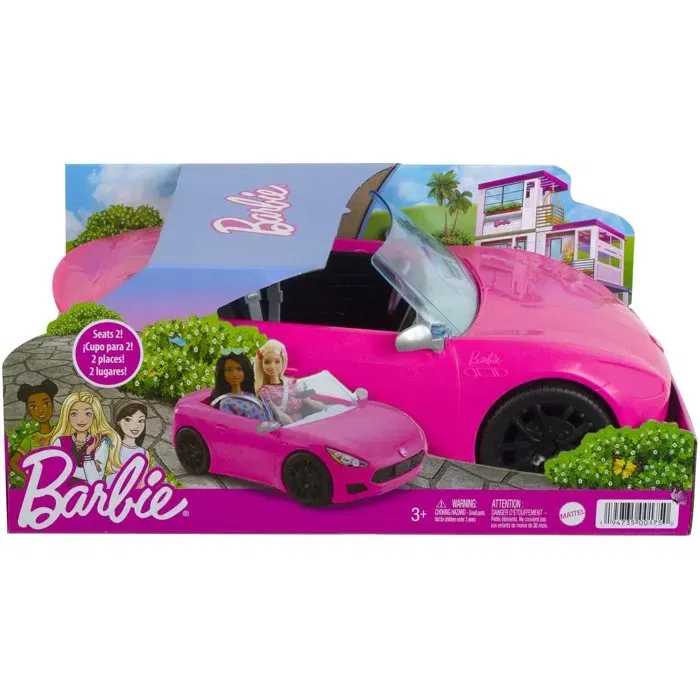 Barbie Convertible Rosa para Muñecas con Espacio para Dos Barbie Convertible Rosa para Muñecas con Espacio para Dos
