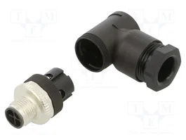 LAPP Conector M12 Industrial Angular de 3 Pines IP67