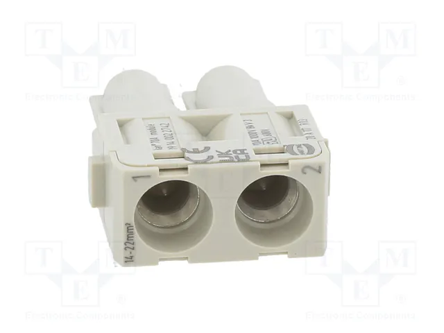 HARTING Han-Modular® Módulo Conector Hembra 70A 1000V 2 PIN