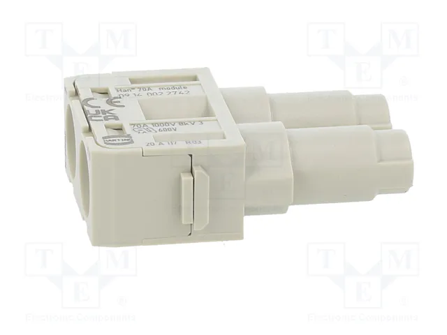 HARTING Han-Modular® Módulo Conector Hembra 70A 1000V 2 PIN