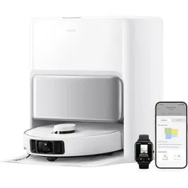 Mova MOV1736871350186 Robot Aspirador con Base P50 Pro Ultra, 19.000 Pa, Cepillo Antienredos, Limpieza Automática