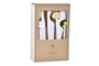 DKD Home Decor Juego de Cubertería CHIC 16 Piezas Dorado Inox/ABS