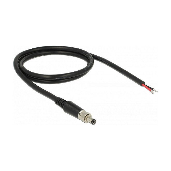 DeLOCK 89907 Cable de alimentación con extremos de cable abiertos y conector de CC 5,5 x 2,1 x 9,5 mm
