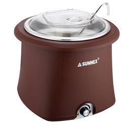 Galena Olla Buffet Marrón 10 Litros, Acero Inoxidable, Capacidad 10L (36.5x37.5x37.5 cm) - Para Exposición y Uso