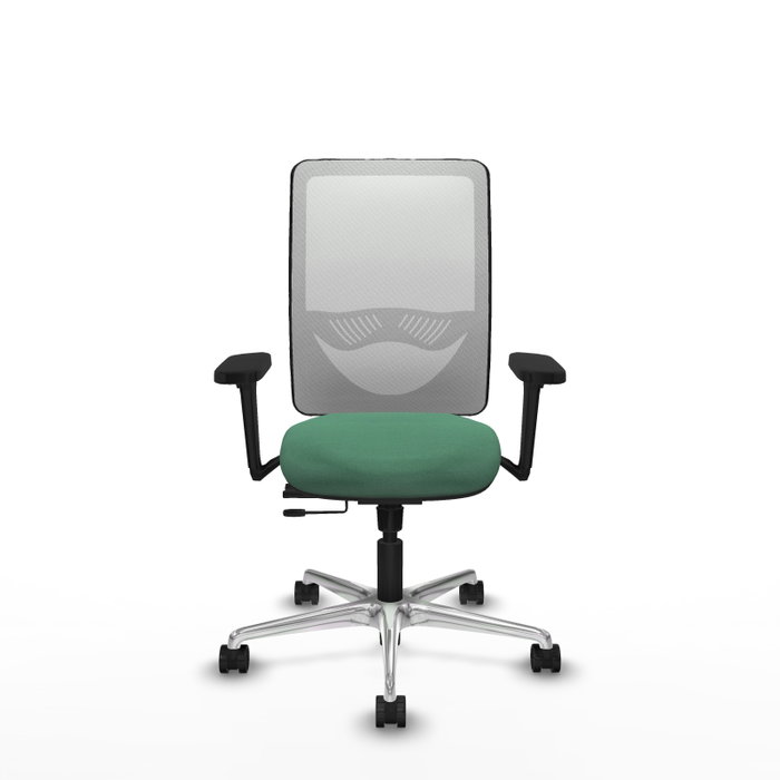 PIQUERAS Y CRESPO Silla de oficina Zulema con mecanismo Sincro/Traslack, Verde esmeralda y Blanco PIQUERAS Y CRESPO Silla de oficina Zulema con mecanismo Sincro/Traslack, Verde esmeralda y Blanco