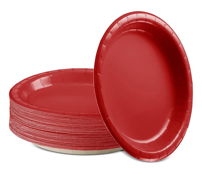 Algon Set-10 Plato Carton Burdeos Soja 20 cm (36 Unidades) Algon Set-10 Plato Carton Burdeos Soja 20 cm (36 Unidades)