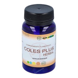 ALFA HERBAL Coles Plus Herbal 30 Cápsulas | Cardo Mariano, Levadura de arroz rojo, Astaxantina, Resveratrol