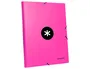 Antartik Carpeta de Gomas Tres Solapas Cartón Forrado A4 Rosa