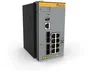 Allied Telesis AT-IE340-12GP-80 - Switch Industrial Gestionado Nivel L3 con 8 Puertos Gigabit PoE+ (30W) y 4 SFP, Montaje Pared/DIN, 24 Gbps