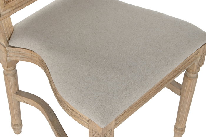 DKD Home Decor Silla Olmo y Ratán Apilable Natural DKD Home Decor Silla Olmo y Ratán Apilable Natural