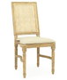 DKD Home Decor Silla Olmo y Ratán Apilable Natural