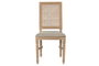 DKD Home Decor Silla Olmo y Ratán Apilable Natural
