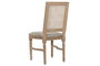 DKD Home Decor Silla Olmo y Ratán Apilable Natural