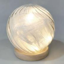 DKD Home Decor Decoración Luminosa Cristal LED 15x15x15 cm