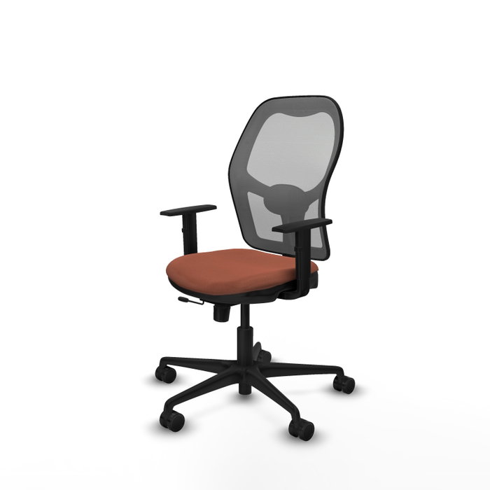 PIQUERAS Y CRESPO Silla de oficina Jorquera con mecanismo Sincro/Traslack Marrón y Gris