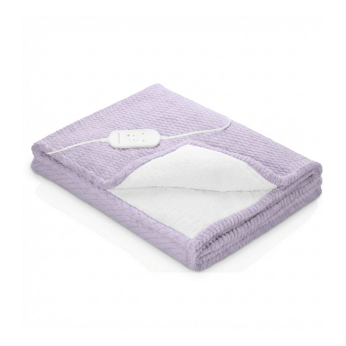Medisana Manta térmica reversible HB 418, 120 W, 9 niveles, 180 x 130 cm, Morado