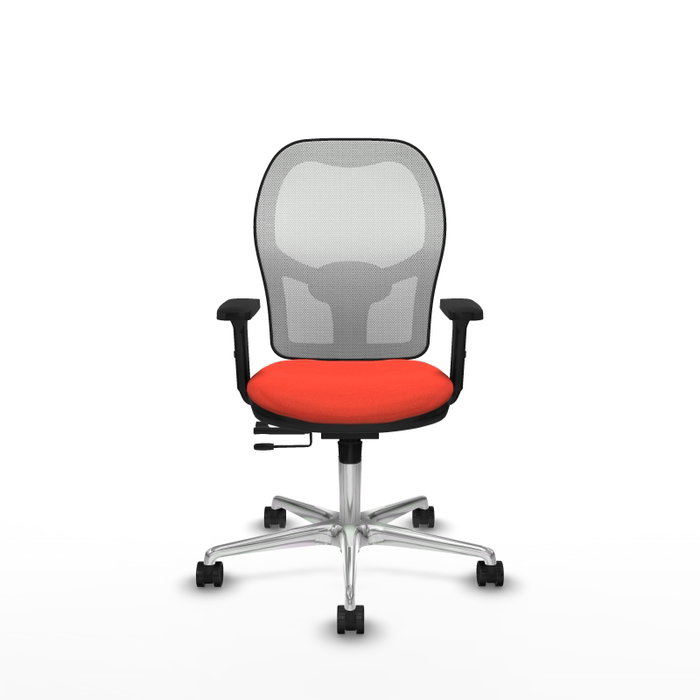 PIQUERAS Y CRESPO Silla de oficina Jorquera Naranja oscuro y Blanco