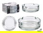 Vivalto Set 2 Cenicero Vidrio Grande 10.5 cm - Transparente - Medidas: Ceniero diam 10.5 x 3.5 cm; Ancho 13 cm; Alto 8 cm; Largo 11 cm (Set de 36)