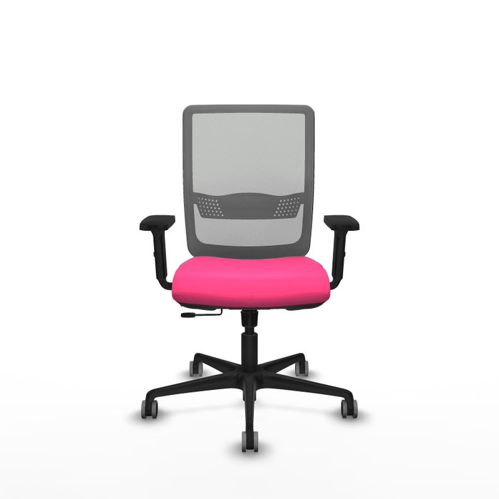 PIQUERAS Y CRESPO Silla de oficina Haches Rosa y Gris con mecanismo Sincro/Traslack PIQUERAS Y CRESPO Silla de oficina Haches Rosa y Gris con mecanismo Sincro/Traslack