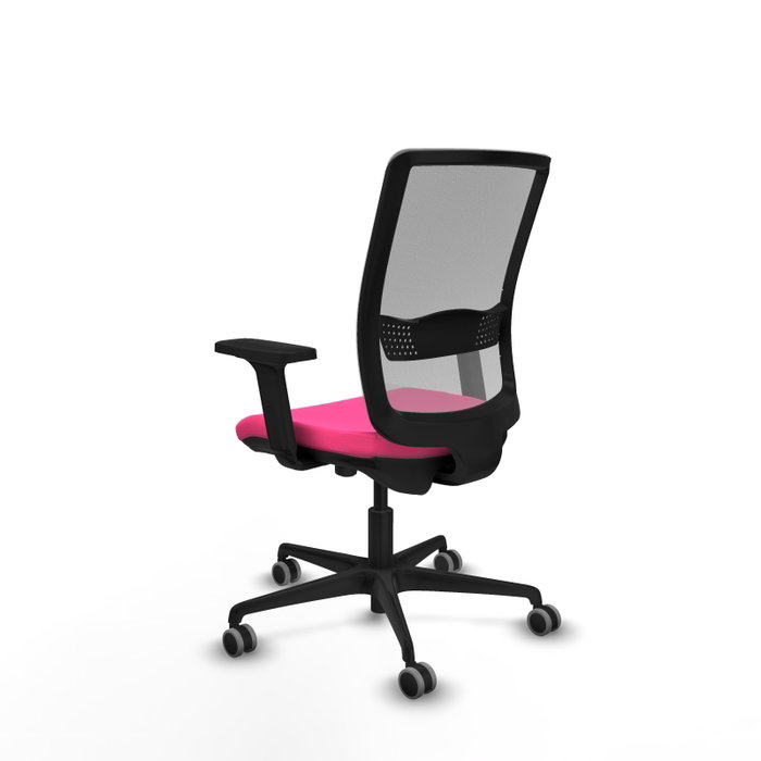 PIQUERAS Y CRESPO Silla de oficina Haches Rosa y Gris con mecanismo Sincro/Traslack PIQUERAS Y CRESPO Silla de oficina Haches Rosa y Gris con mecanismo Sincro/Traslack