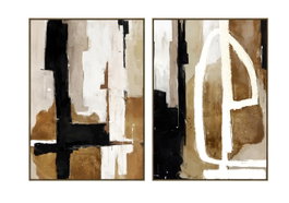 DKD Home Decor Cuadro Lienzo PS 100x4x140 Abstracto 3D (Pack de 2)