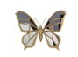 DKD Home Decor Decoración de Pared Mariposa Dorado Resina y Cristal