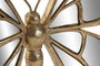 DKD Home Decor Decoración de Pared Mariposa Dorado Resina y Cristal