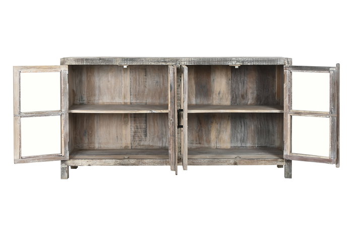 DKD Home Decor India recycled 1c25 Aparador Blanco 170 x 40 x 90 cm 4 Puertas