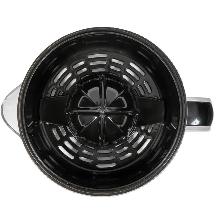 Livoo Exprimidor Eléctrico de Cítricos DOD210 - 40W, Conos Grande y Pequeño, Acero Inoxidable/Negro