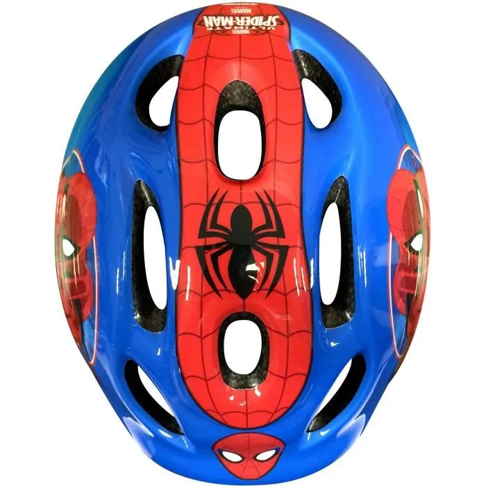 Stamp Set Casco + Coderas y Rodilleras Spiderman Marvel Ajustable para Cabeza 50/56cm