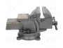 PROLINE Prensa de tornillo de mesa de 125mm con yunque y base rotativa
