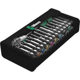 Wera 8100 SA 6 Zyklop Speed Ratchet Set 1/4 pulgada métrico