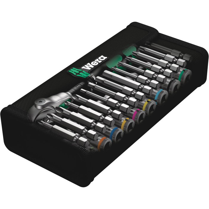 Wera 8100 SA 6 Zyklop Speed Ratchet Set 1/4 pulgada métrico Wera 8100 SA 6 Zyklop Speed Ratchet Set 1/4 pulgada métrico