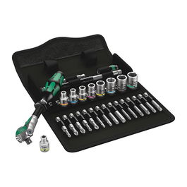 Wera 8100 SA 6 Zyklop Speed-Knarrensatz Juego de llaves de tubo 1/4" 9 piezas