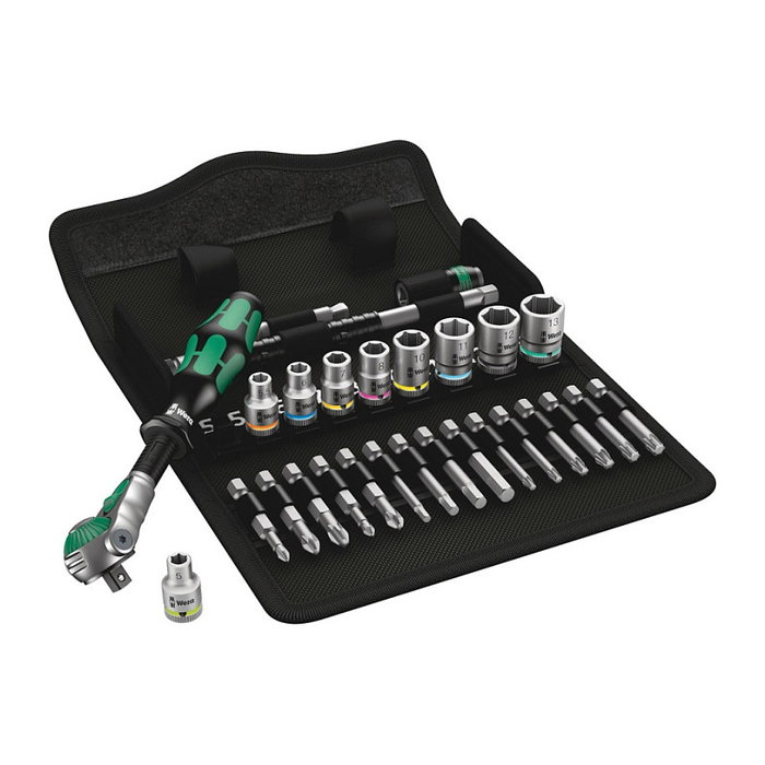 Wera 8100 SA 6 Zyklop Speed-Knarrensatz Juego de llaves de tubo 1/4" 9 piezas Wera 8100 SA 6 Zyklop Speed-Knarrensatz Juego de llaves de tubo 1/4" 9 piezas