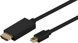 MicroConnect Cable Mini DisplayPort 1.2 a HDMI, 3m