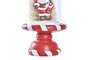 DKD Home Decor Figuras de Resina con LED Surtido de 2 Unidades, Blanco y Rojo